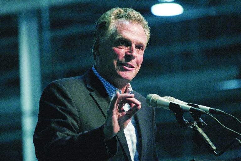 Virginia Democratic gubernatorial candidate Terry McAuliffe
