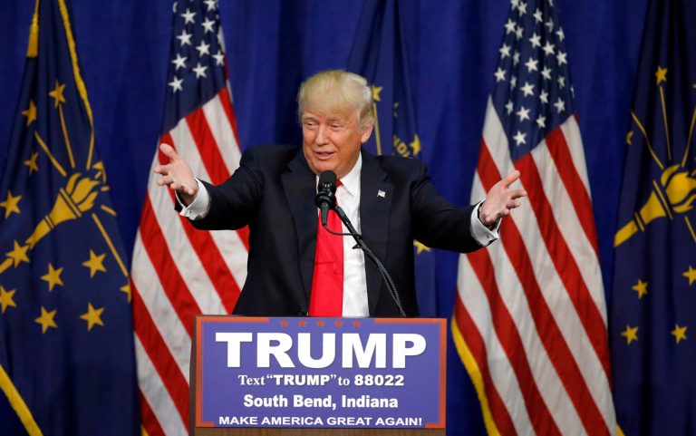 Nearly six in 10 Republicans now support GOP presidential candidate Donald Trump, according to a new national poll. (AP Photo/Charles Rex Arbogast)