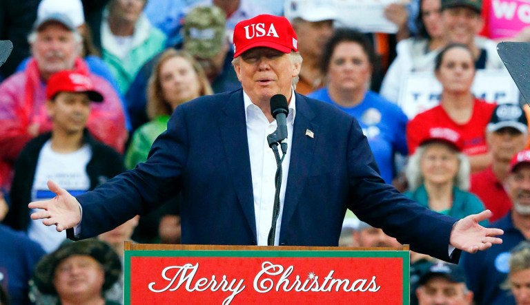 President-elect Trump said he's not worried about losing the popular vote to Hillary Clinton because that's not how the election is decided. (AP Photo/Brynn Anderson)