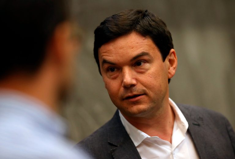 Economist and author Thomas Piketty prepares to speak to the Department of Economics at the University of California, Berkeley on April 23 in Berkeley, California. (Justin Sullivan/Getty Images)