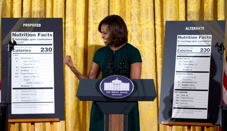 Exercise and healthy eating were central themes of Michelle Obama's 