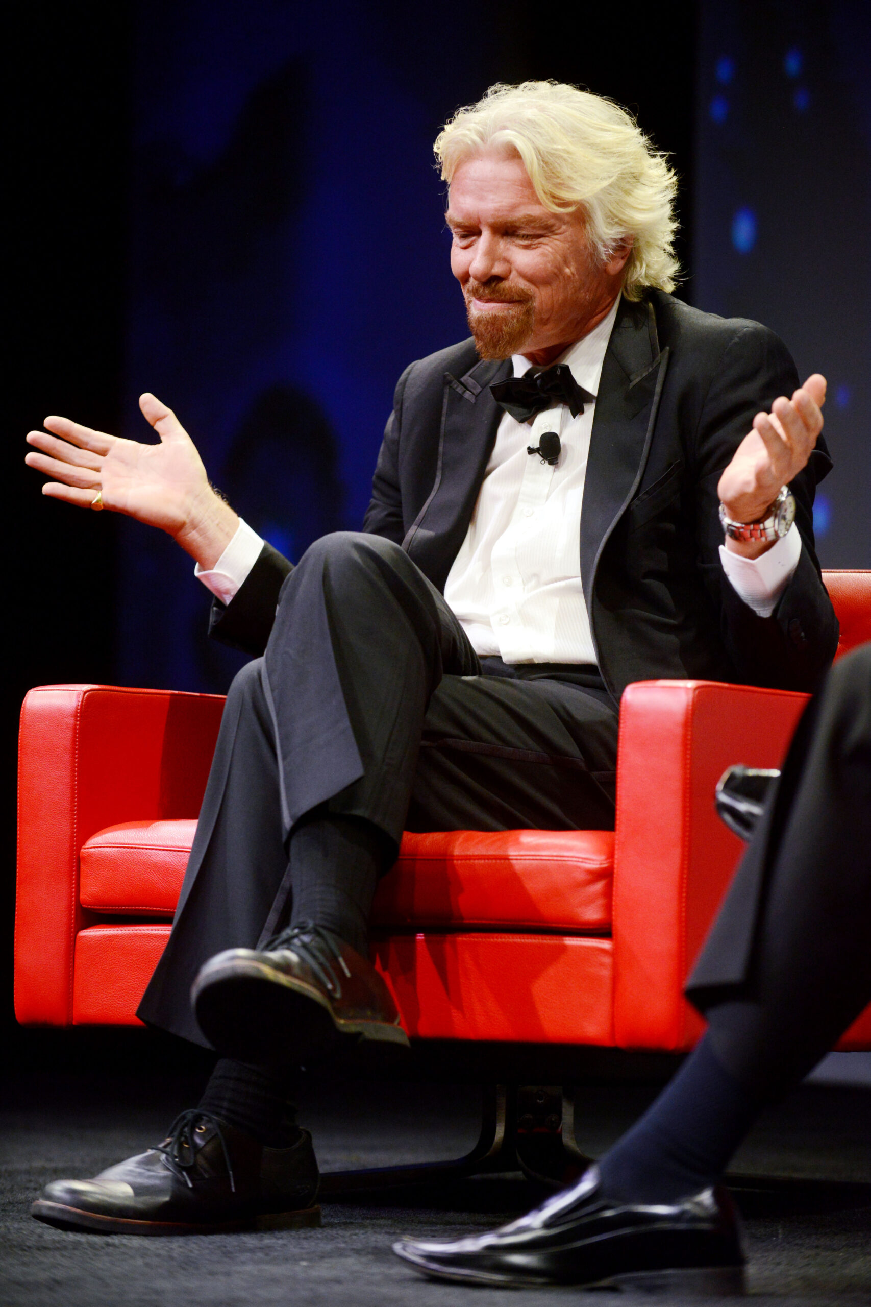 Business magnate Branson talks world peace