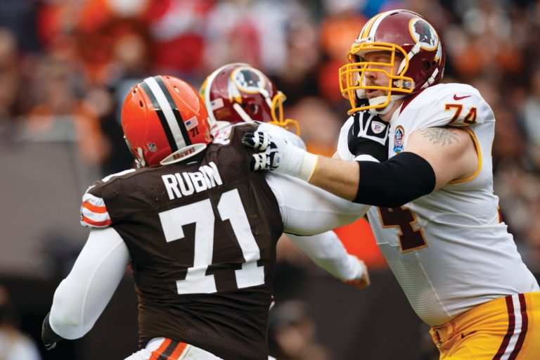 Rick Osentoski/AP
Redskins lineman Tyler Polumbus will likely compete with Tony Pashos and Jeremy Trueblood for the starting role at right tackle.