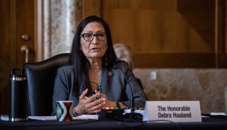 Interior Secretary Deb Haaland has said she aims to ensure âAmerican taxpayers are getting a good return on their investmentâ from oil and gas leasing on federal lands and waters.