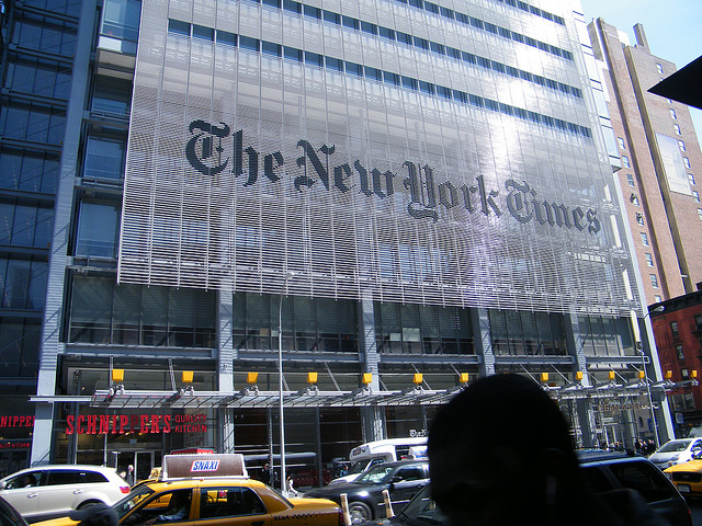 The New York Times article exploredÂ a Southern white supremacy group's ties to the Republican Party, and was written after last week's church shooting in Charleston, S.C. (Vadim Lavrusik/Flickr)Â 