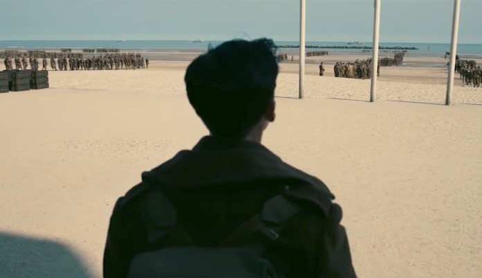 As much as the finest books on war, "Dunkirk" offers a sense of combat's fear, confusion, anger, and heroism. (Image courtesy screenshot)