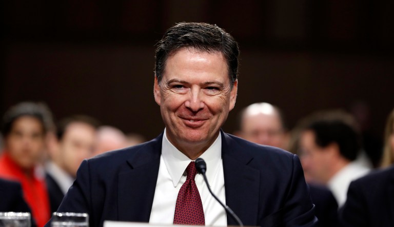 If you are what you tweet, then Comey looks like a Kasich-voting, Washington Post-reading, climate change-believing moderate. (AP Photo/Alex Brandon)