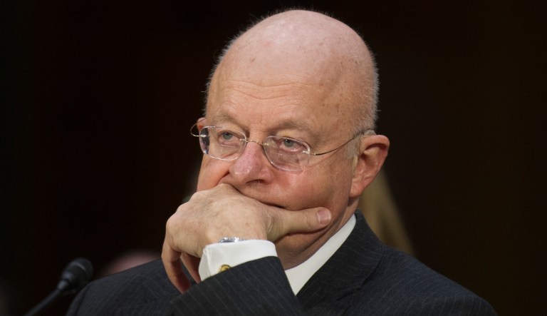 Former National Intelligence Director James Clapper said Sunday that President Trump conflated two divisions of the FBI when he said the agency didn't prevent the school shooting in Florida Wednesday because it was too busy investigating Russian meddling in the 2016 election. (AP Photo/Cliff Owen)