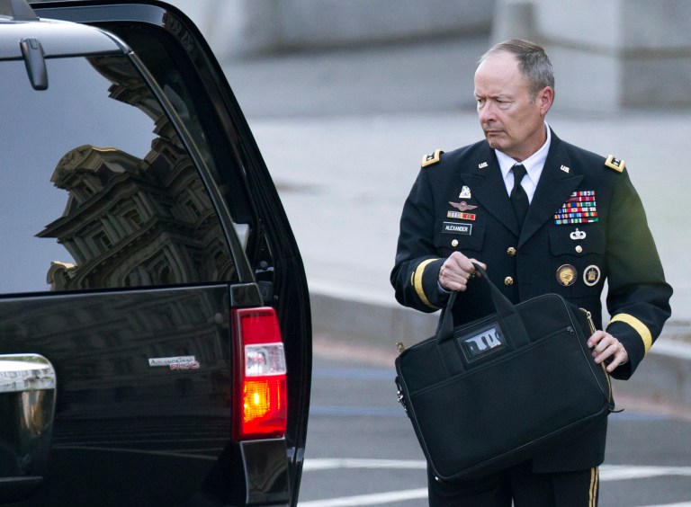 White House press secretary Jay Carney on Thursday confirmed that National Security Agency Director Gen. Keith Alexander would step down early next year. (AP/Manuel Balce Ceneta)