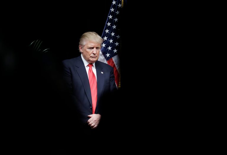 Trump is not with conservatives on the policies where the court matters most. (AP Photo/John Locher)
