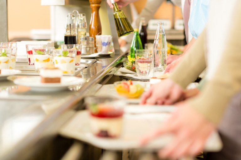 The Labor Department moves to prohibit the contractor in charge of Senate cafeteria workers from accepting federal contracts.
