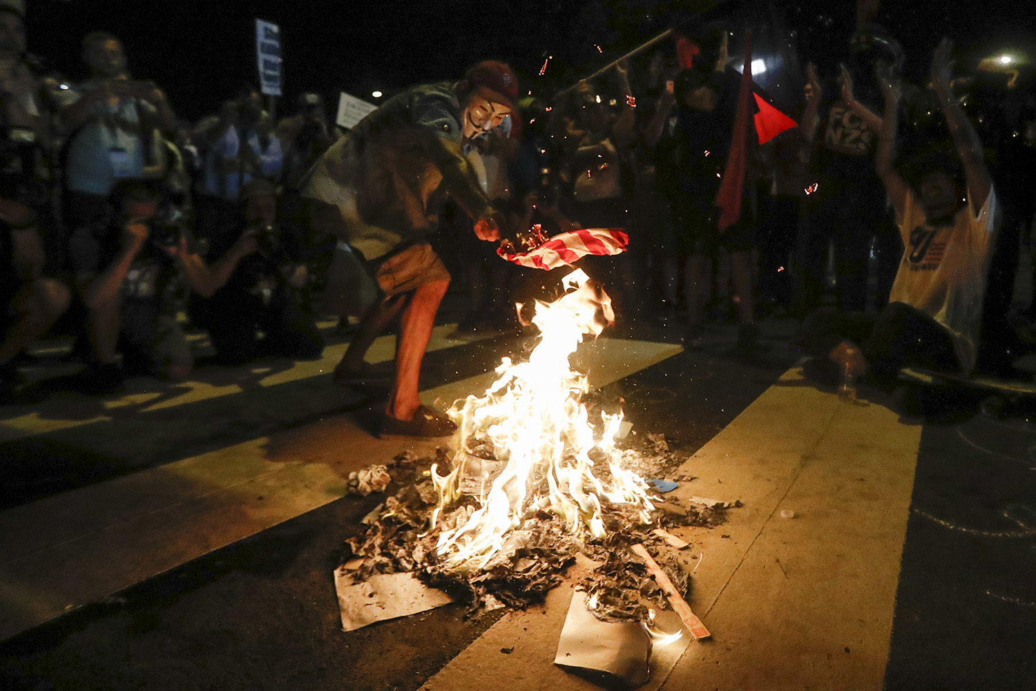 Republicans reject Trump’s flag burner punishment