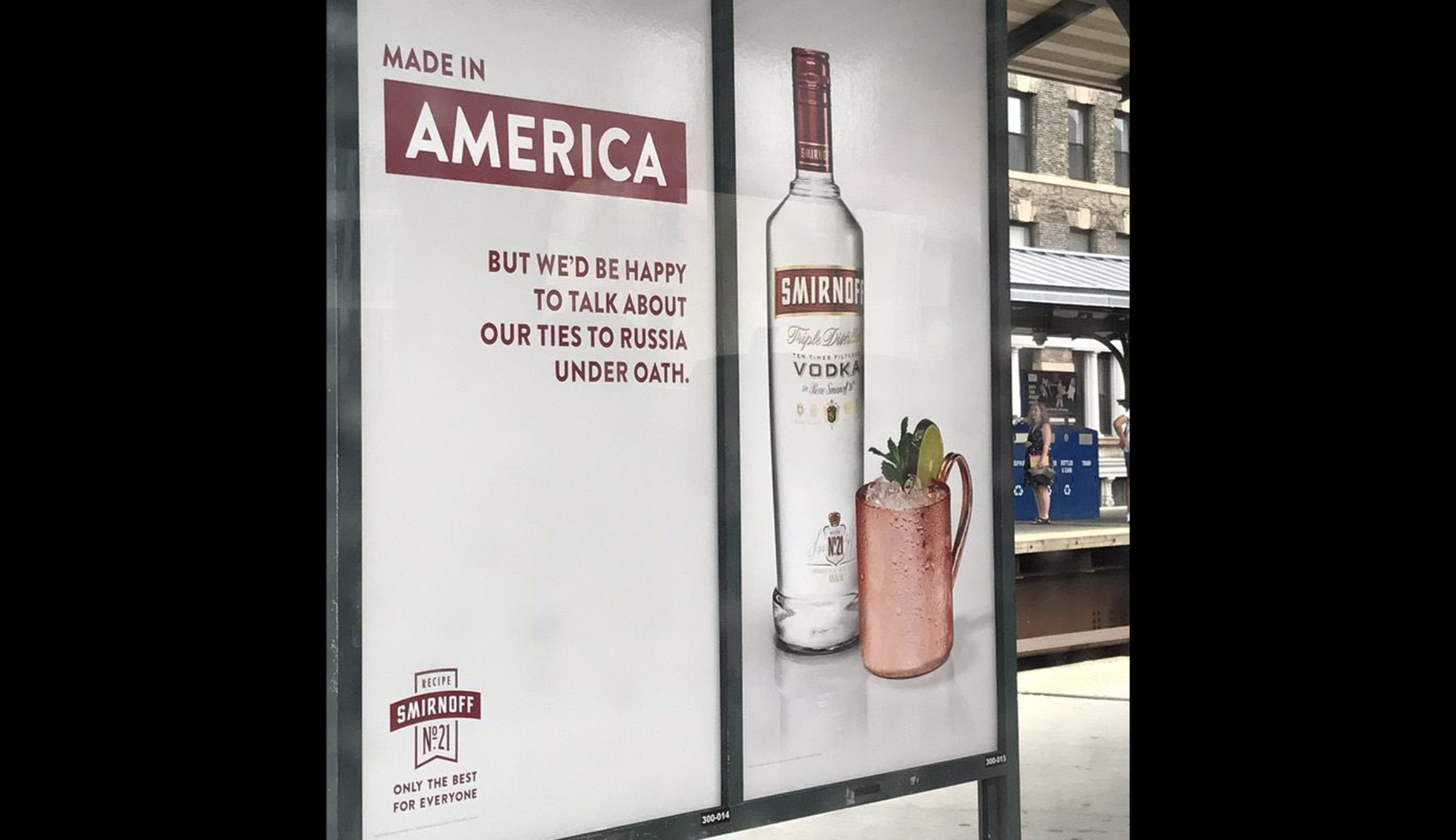 Smirnoff Vodka trolls Trump’s Russia controversy in new ad campaign
