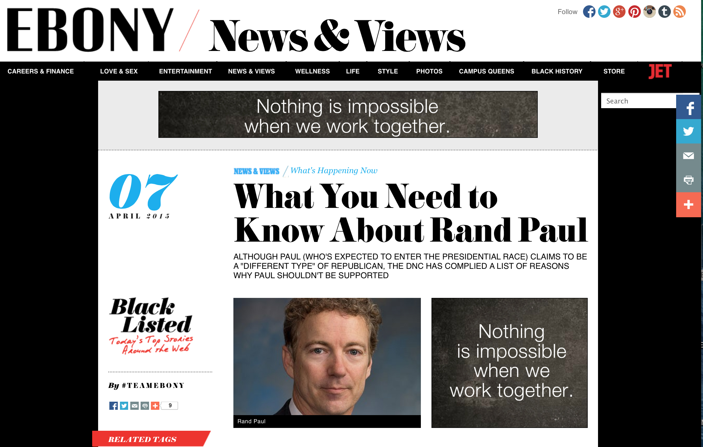 Ebony magazine runs Democrats’ anti-Rand Paul talking points