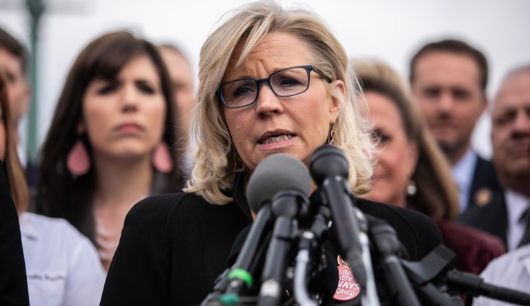Liz Cheney would have to give up House leadership post for Senate bid, unlike Democratic counterpart