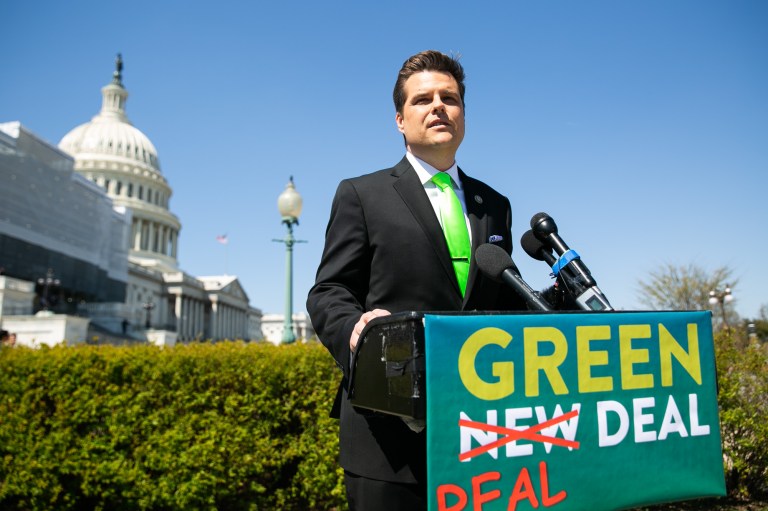 Centrists embrace ‘Green Real Deal’ climate plan from Trump ally Matt Gaetz