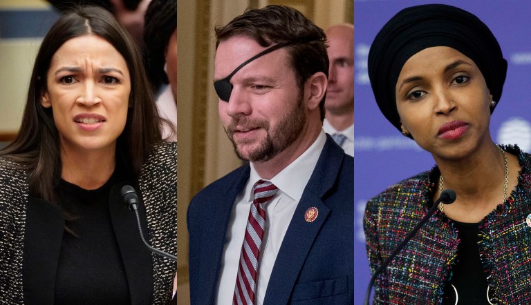 Alexandria Ocasio-Cortez, Dan Crenshaw, and Ilhan Omar