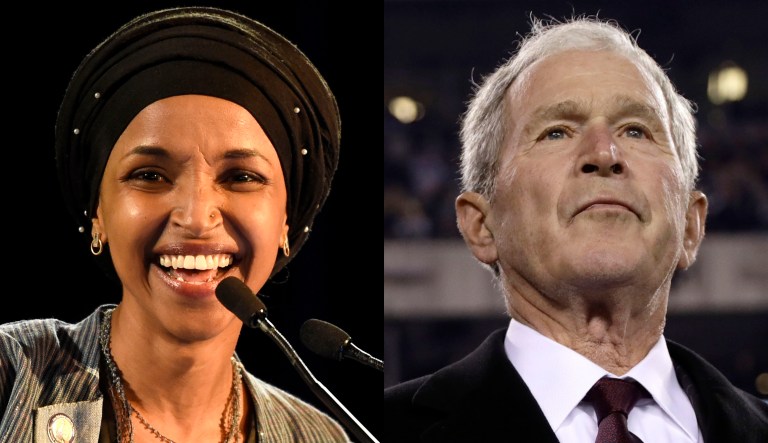Ilhan Omar and George W. Bush
