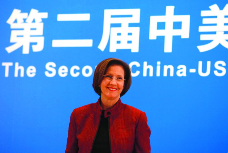 FILE - In this Tuesday, Oct. 26, 2010, file photo, Inez Moore Tenenbaum, chairman of the U.S. Consumer Product Safety Commission, appears during a joint news conference following the second China-EU-US high-level Trilateral Summit on Product Safety in Shanghai, China. Federal regulators failed to pursue recalls after they found cadmium-tainted jewelry on store shelves, despite their vow to keep such toxic trinkets out of children's hands, an Associated Press investigation shows. (AP Photo/Eugene Hoshiko, File)