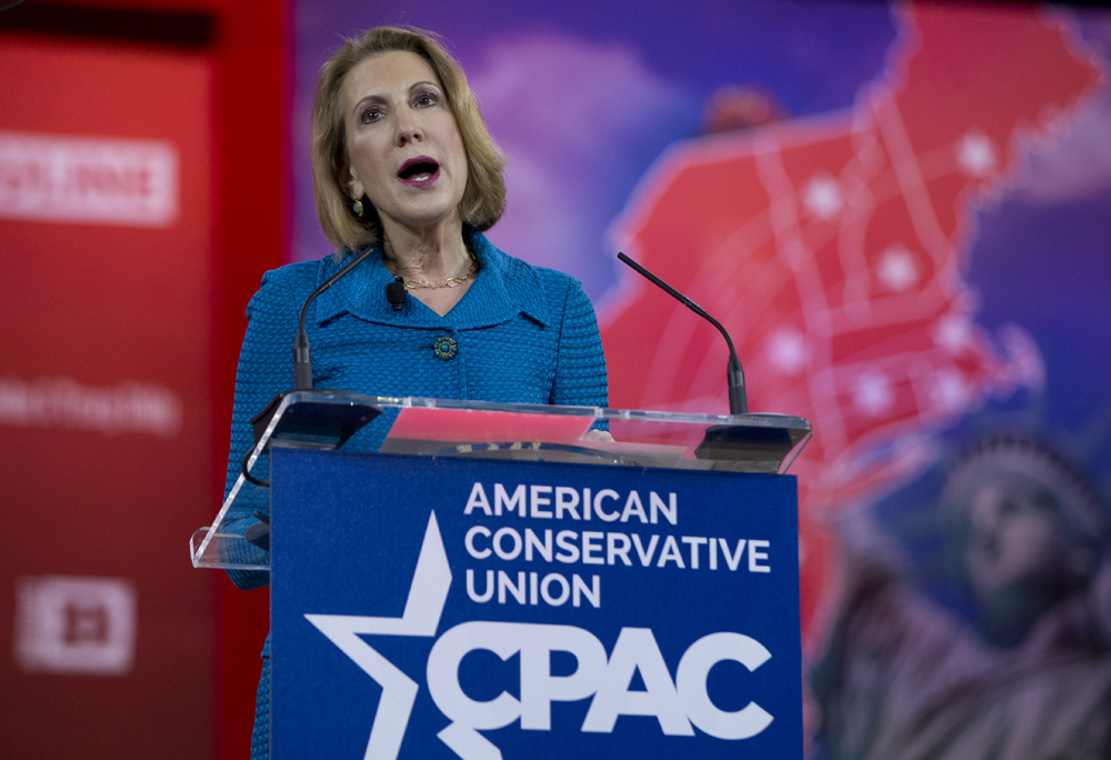 Fiorina set to run, says she’d take Clinton’s all-women pitch away
