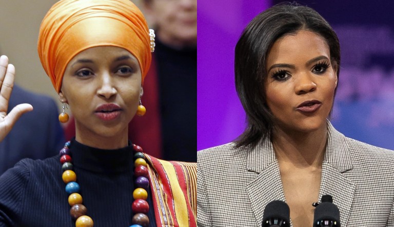 Ilhan Omar and Candace Owens