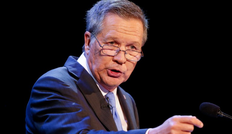 Kasich has long been critical of Trump and there is speculation he may run for president again in 2020. (AP Photo/Ron Schwane)