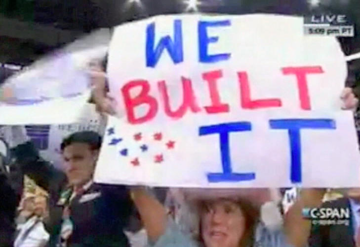 Video highlights: Republicans really want to let Obama know: We Built It!