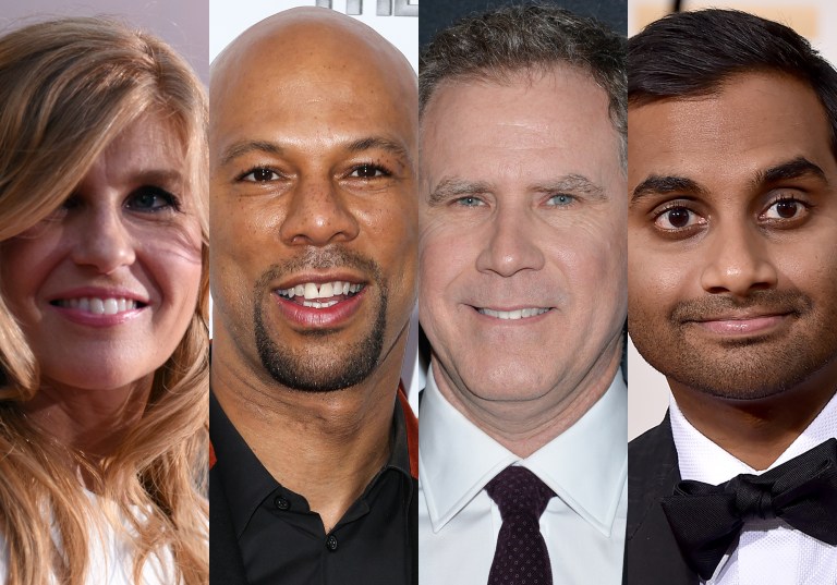 Connie Britton, Common, Will Ferrell and Aziz Ansari will attend Friday night's Nordic state dinner. (AP Photos)