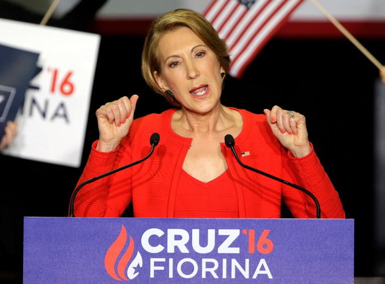 Former Hewlett-Packard CEO Carly Fiorina said Ted Cruz is always 