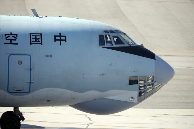 A Chinese  Ilyushin IL-76s aircraft taxies along the tarmac at Perth International Airport after returning from  search operations for wreckage and debris of missing Malaysia Airlines Flight MH370 in Perth,  Australia, Monday, April 7, 2014. The chief coordinator of the Joint Agency Coordination Center Chief Air Marshall Angus Houston (Ret'd) reported April 7, 2014 that the towed pinger locator deployed from the Ocean Shield has detected two signals consistent with those emitted by an in flight back box in the northern part of the current search area in the southern Indian.(AP Photo/Rob Griffith)
