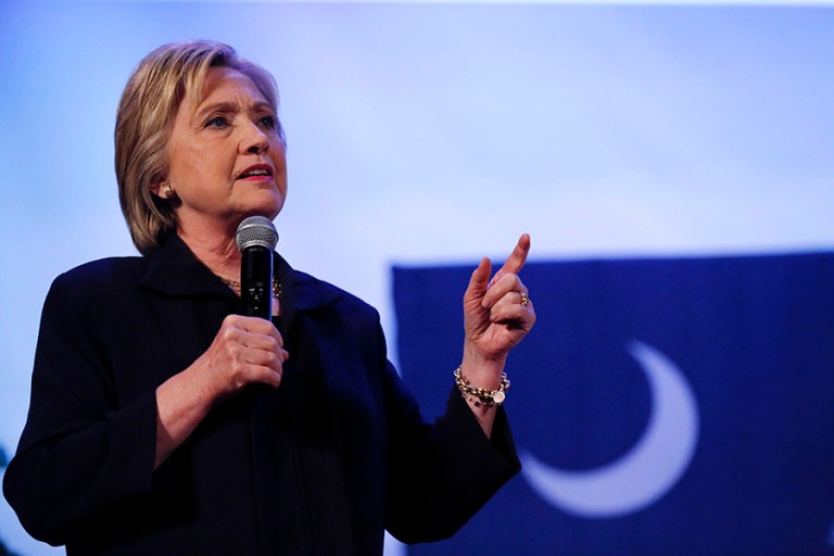 At least 22 emails have been withheld by the State Department this year because they contained top secret information, raising uncomfortable questions for Hillary Clinton on the campaign trail. (AP Photo/Gerald Herbert)