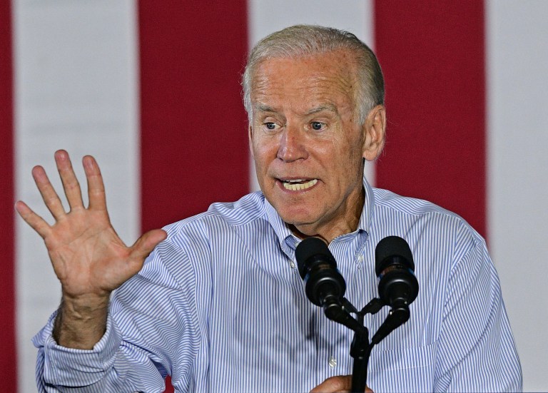 Vice President Joe Biden said Sen. Rob Portman, R-Ohio, is to blame for Ohio's fiscal woes. (AP Photo/David Dermer)
