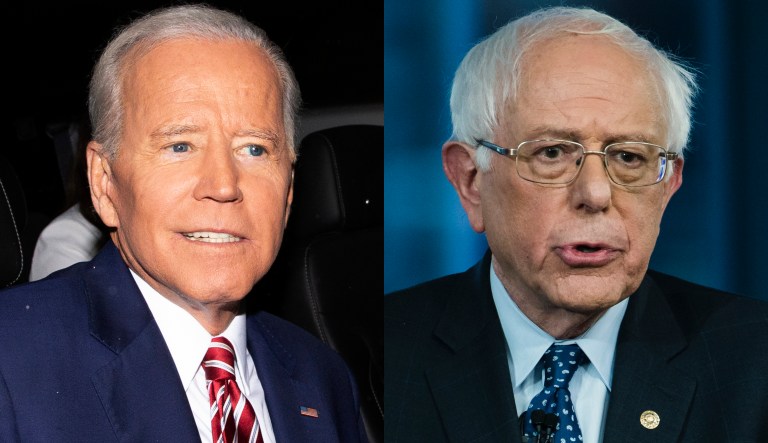 Joe Biden and Bernie Sanders