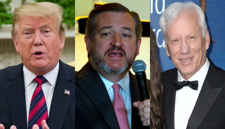 Donald Trump, Ted Cruz, and James Woods