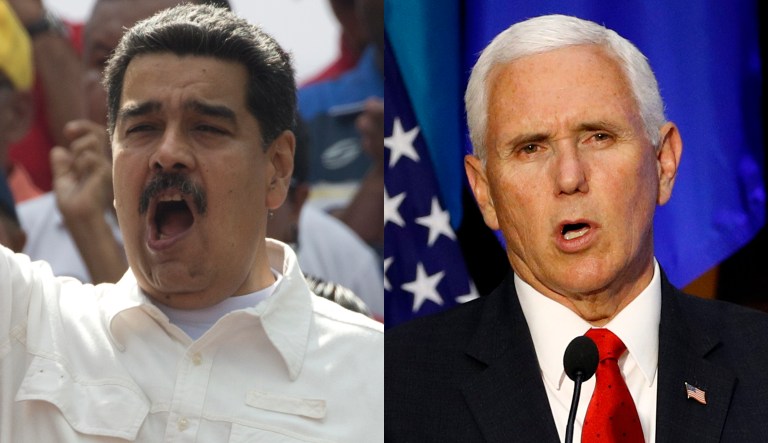 NicolÃ¡s Maduro and Mike Pence