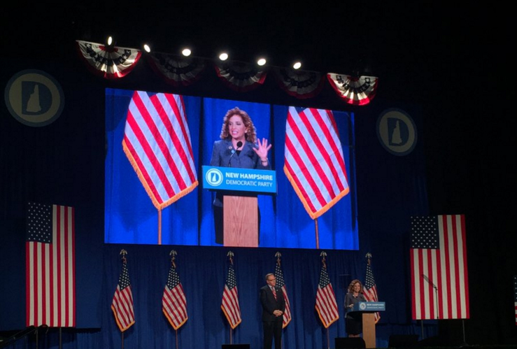 Sanders supporters boo DNC chair at N.H. party dinner