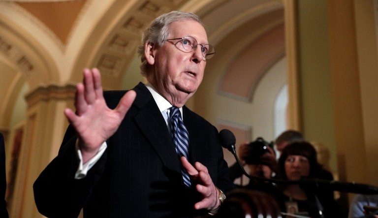 On Monday, Senate Majority Leader Mitch McConnell, R-Ky., presented the Pain-Capable Unborn Child Protection Act, which would have essentially banned abortion past 20 weeks, for a cloture vote. (AP Photo/J. Scott Applewhite)