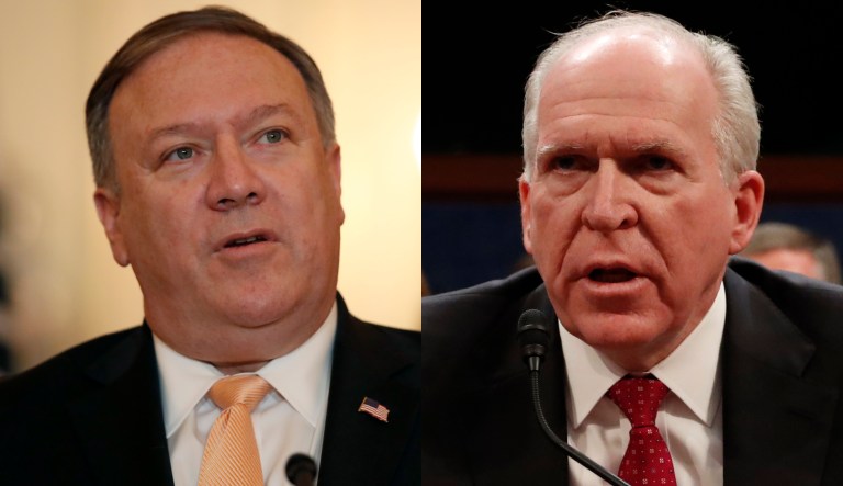 Mike Pompeo and John Brennan