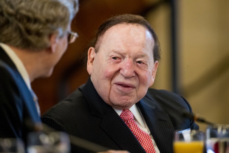 Adelson is a major GOP kingmaker and has spent hundreds of millions on elections in order to help the Republican Party. (AP Photo/Andrew Harnik)
