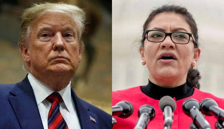 Donald Trump and Rashida Tlaib