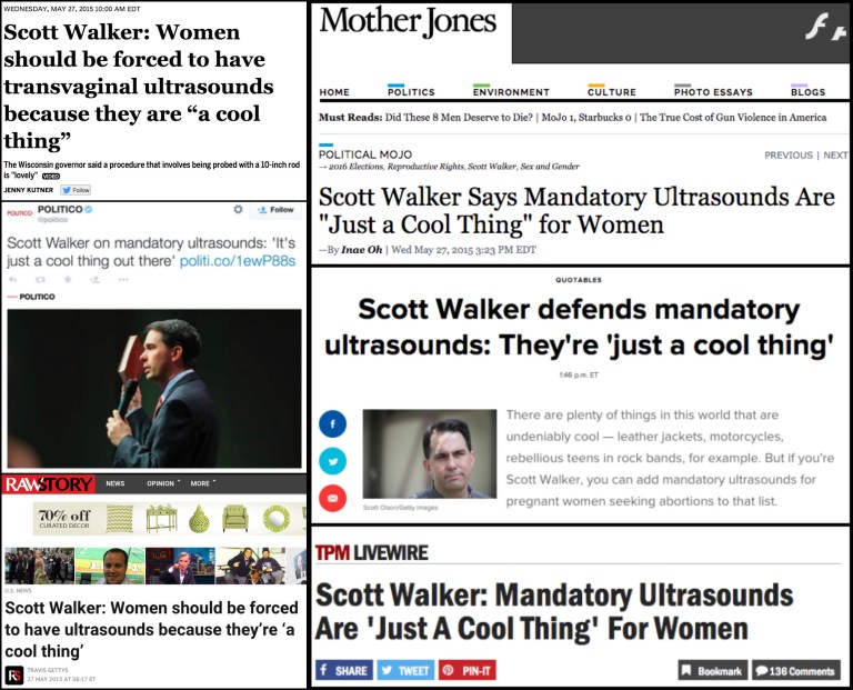 ‘Biased and lazy’: Scott Walker on the controversy over an ultrasound quote that wasn’t