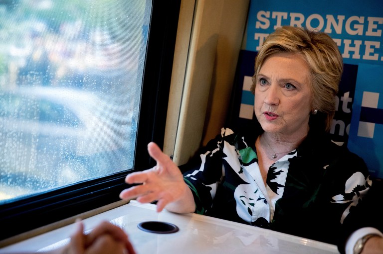 Signalling Democrats intend to use Trump remarks as a major wedge issue, Hillary Clinton said that Donald Trump responded to the appearance of Khizr and Ghazala Khan with insults and degrading comments about Muslims. (AP Photo/Andrew Harnik)