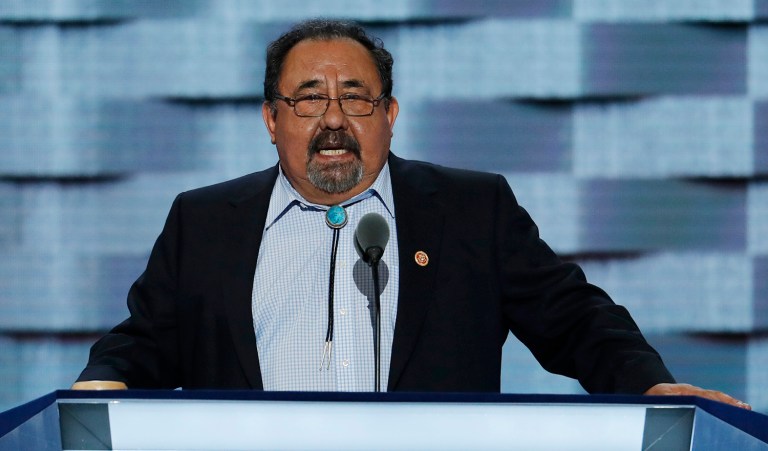 Rep. Raul Grijalva, D-Ariz., is raising alarms over reports that President Trump will propose drastic cuts to the Interior Department's budget. (AP Photo/J. Scott Applewhite)