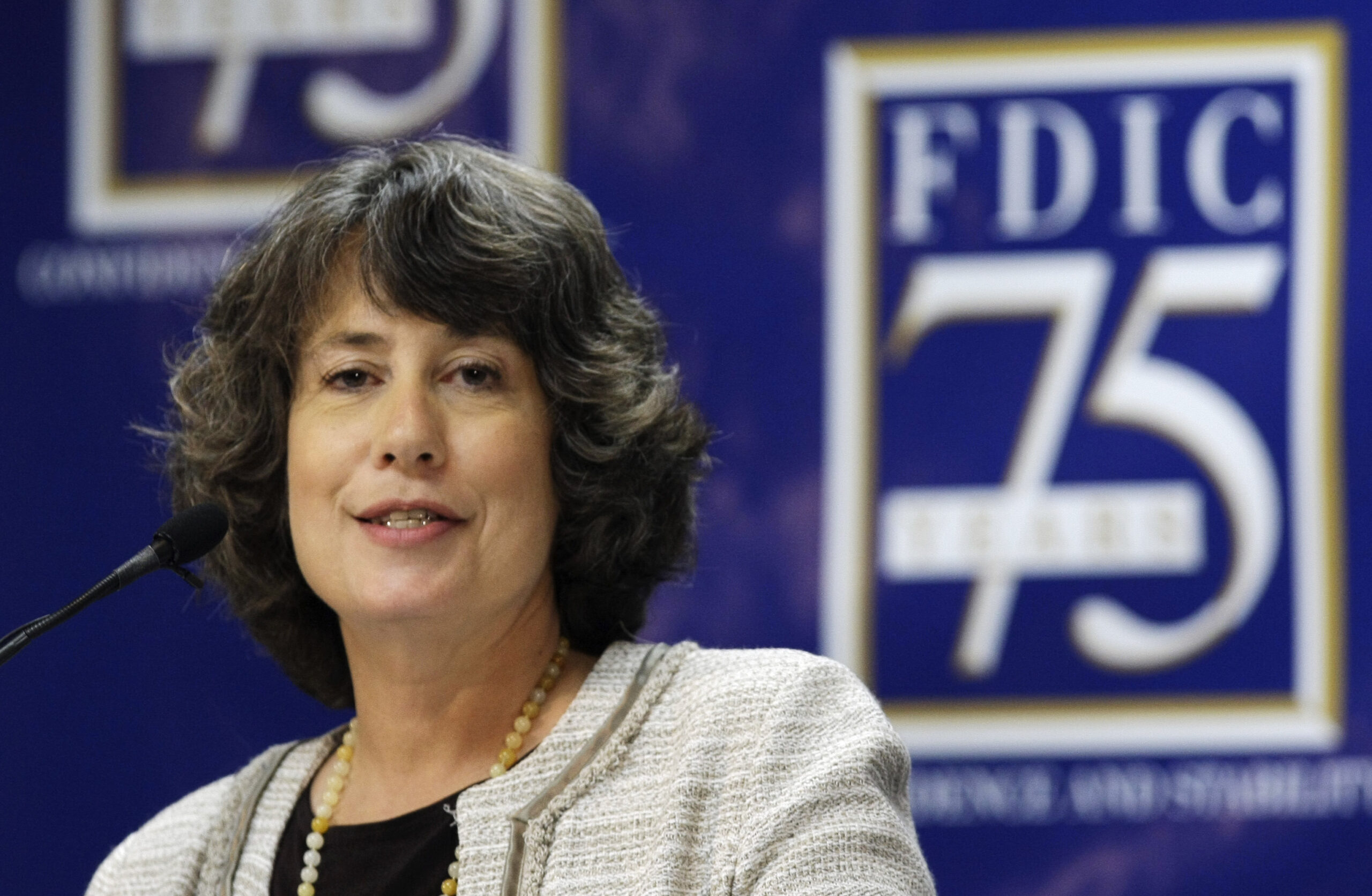 Sheila Bair, regulator who criticized the revolving door, passes through the revolving door