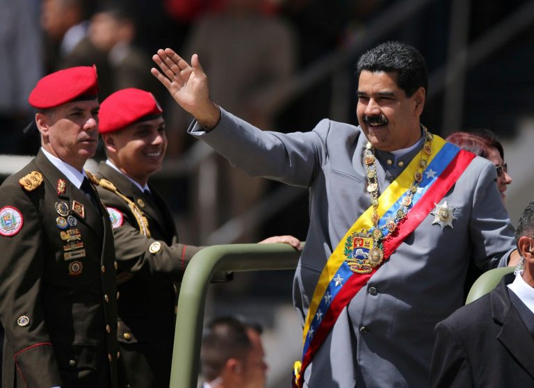 Nicolas Maduro, the leftist leader of a once-wealthy Venezuela that is starving under his socialist leadership, had some unusually kind words for President Trump on Sunday. (AP Photo/Fernando Llano)