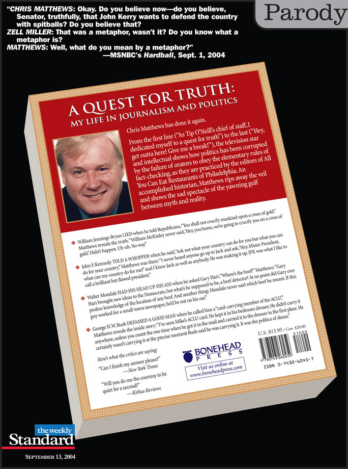 Chris Matthews’s new and important book exposes all the lies politicians tell.