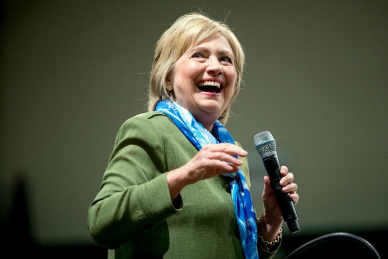 Hillary Clinton scored 66 percent of Latinos' votes compared to Trump's 18 percent in the July 1-31 poll. A net 15 percent of respondents were undecided. (AP Photo)