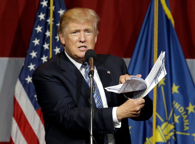 "I think what's happening with the platform is very good," Trump told Fox News' Bret Baier. (AP Photo/Michael Conroy)