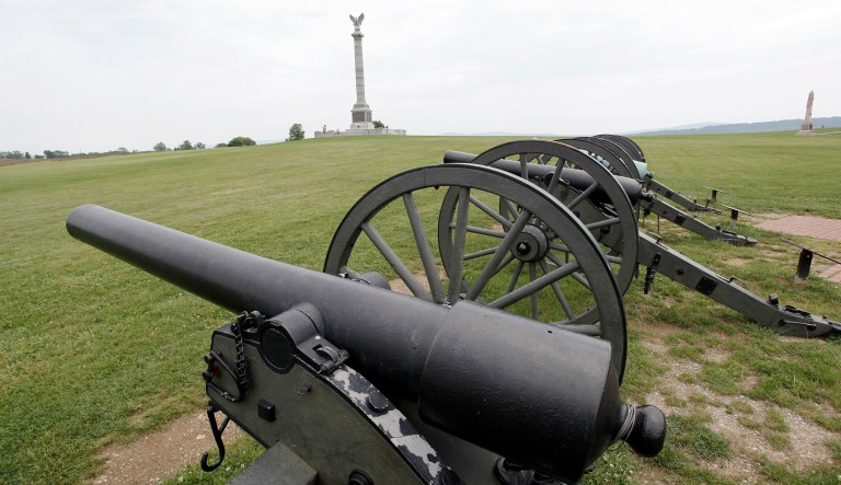 The Battle of Antietam halted the Confederacy's first advance into the North and was the bloodiest single-day battle of the war. (AP Photo/Rob Carr)