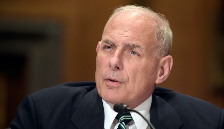 Homeland Security Secretary John Kelly on Thursday called for 
